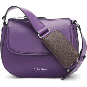 👑Women's Grape Leather Interior Slip Pockets Adjustable Strap Crossbody Bag